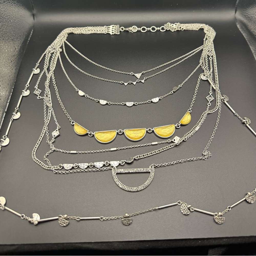 Lucky Brand Major Lucky Layer Clearing Quartz Necklace, 18" + 2" Extender